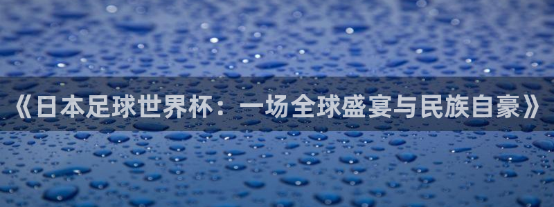 世界杯预选赛亚洲:《日本足球世界杯:一场全球盛宴与民族自豪》